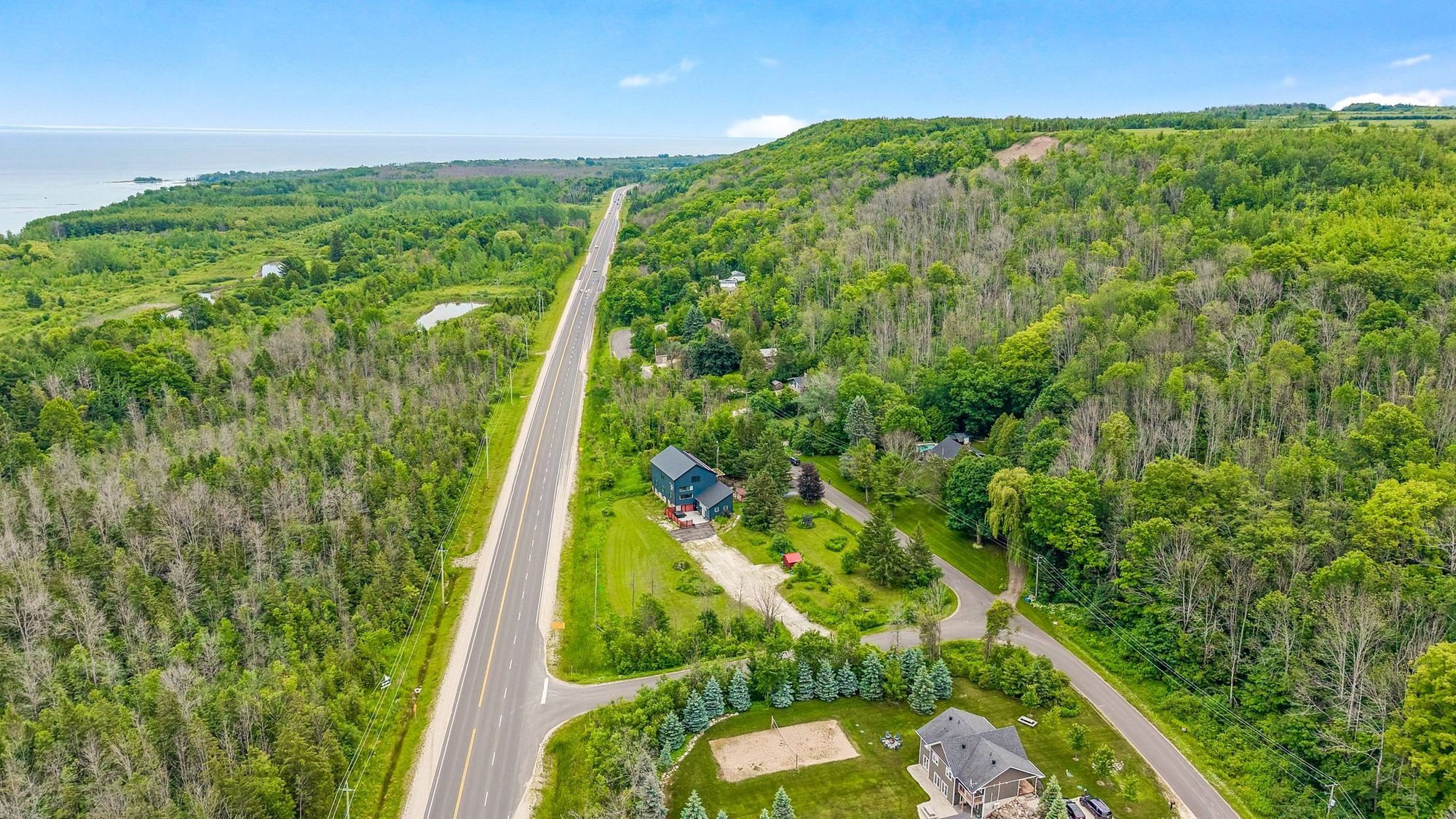 Existing aerial photograph of the Highway 26 corridor